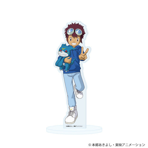 『デジモンアドベンチャー02』アクリルスタンド27/本宮大輔&ブイモン ぬいぐるみver.(描き下ろしイラスト)